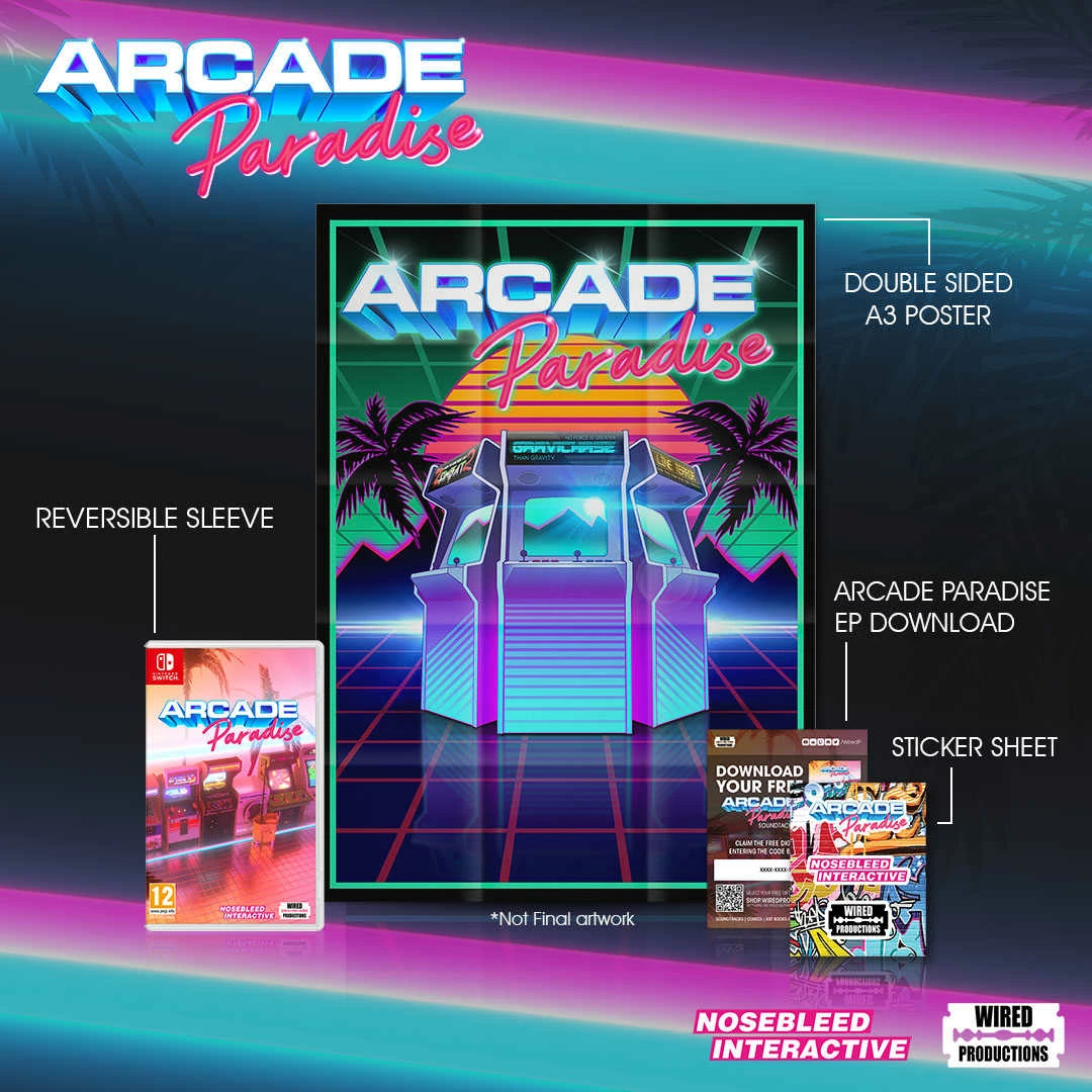 Video-lojë Wired Productions Arcade Paradise për PlayStation 5, PEGI 12