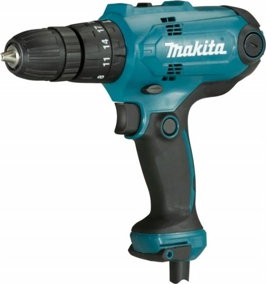 Shpuese me goditje Makita HP0300 320 W, mandrinë 10 mm, 56 Nm, 2 shpejtësi, blu
