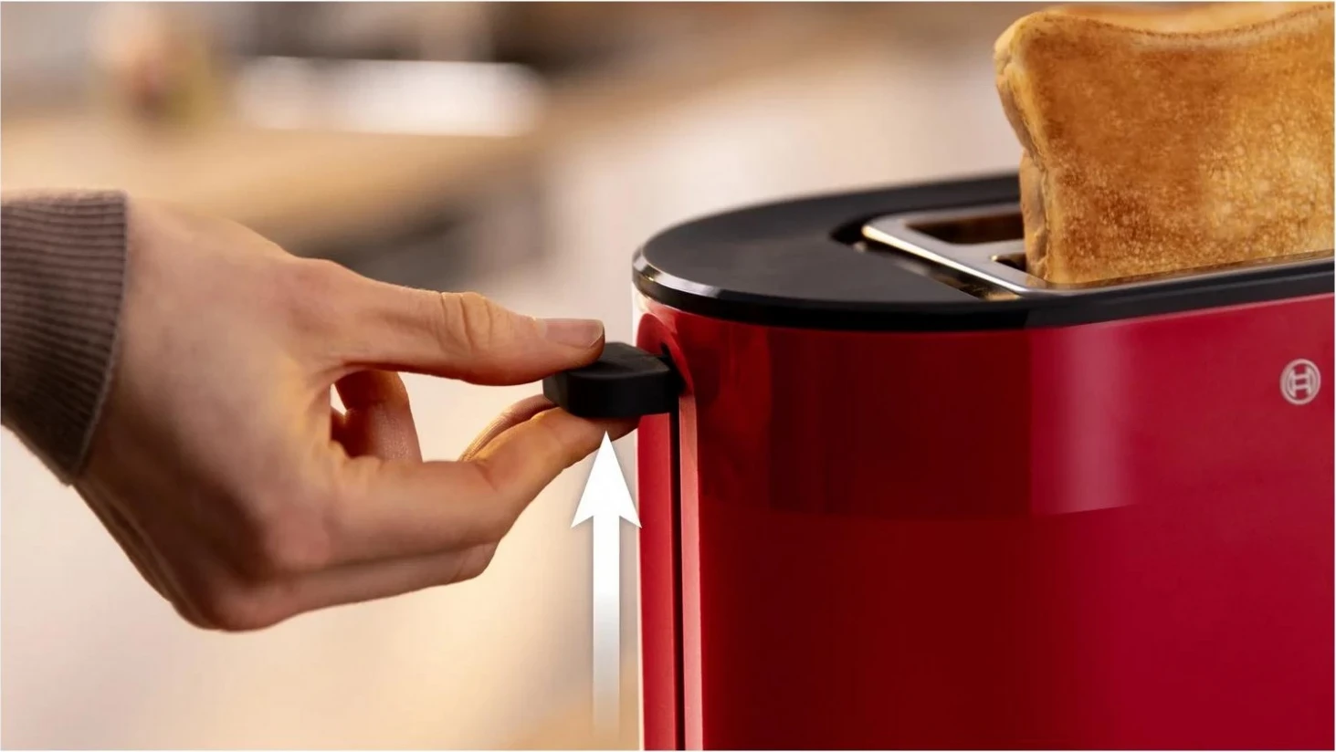 Toster Bosch TAT2M124, plastikë, i kuq