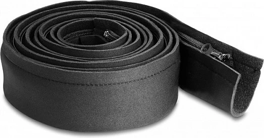 Mbështjellës kabllosh DeLOCK neopren me zip, 3 m x 100 mm, i zi
