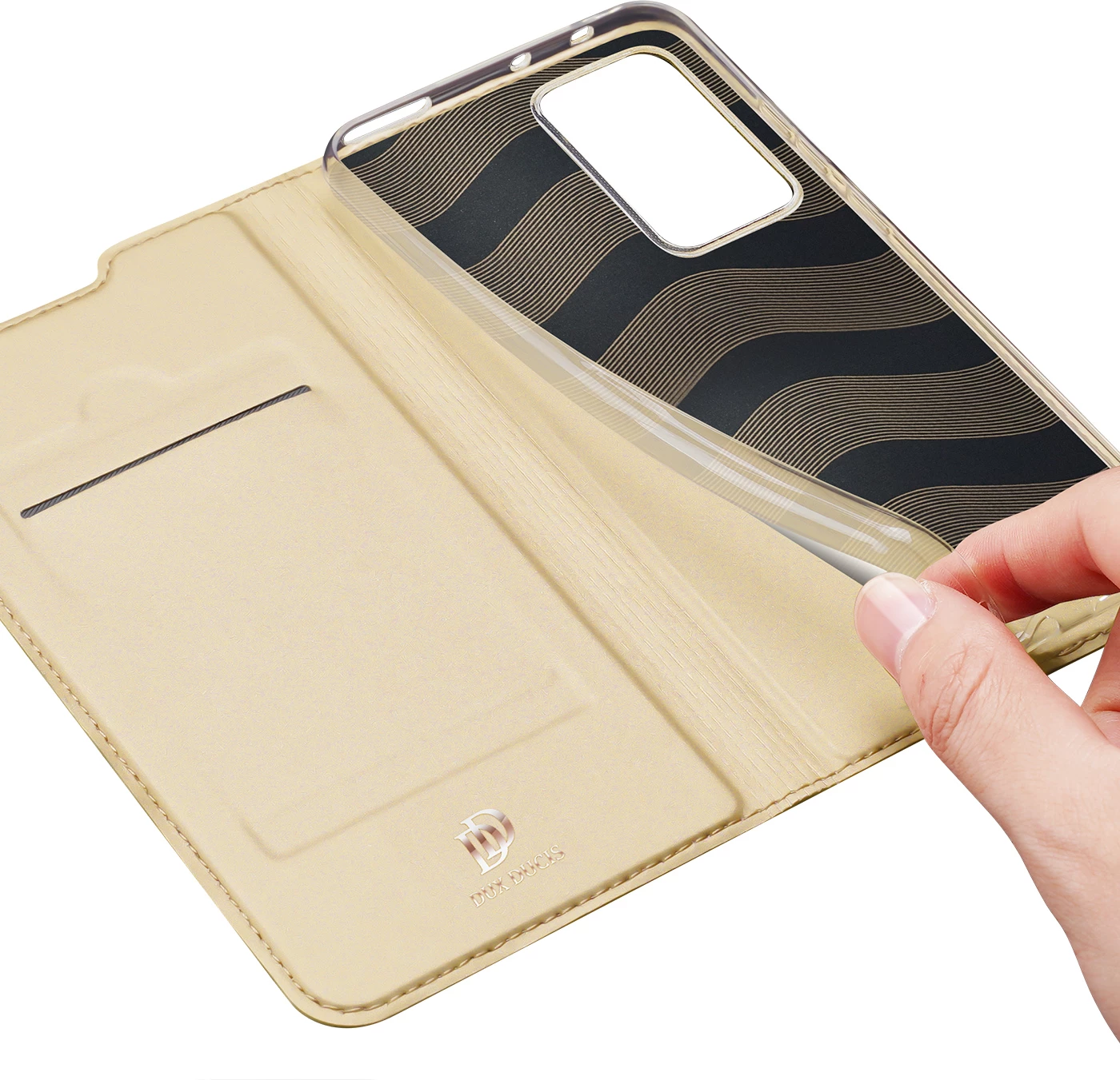 Mbështjellës Dux Ducis Skin Pro për Xiaomi 12 Pro, me kapak, Gold