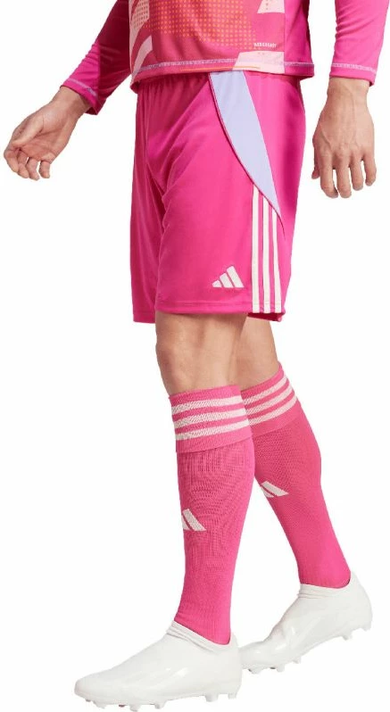 Shorce për futboll adidas për meshkuj, të bardha dhe rozë