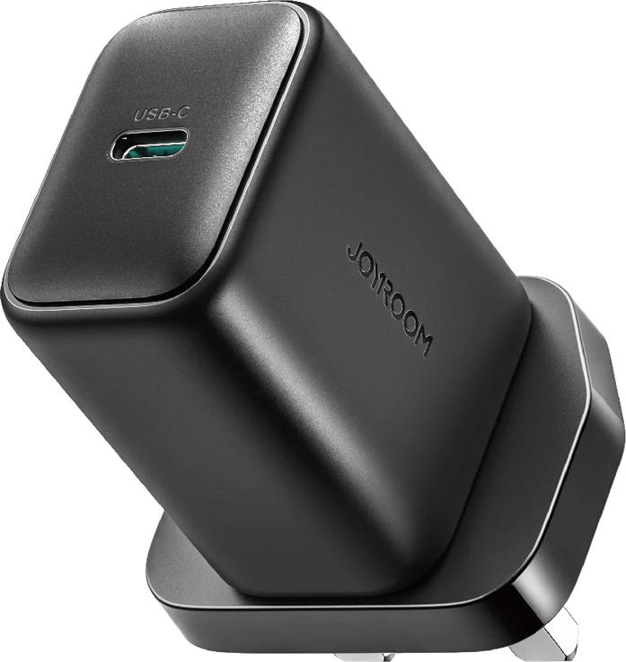 Karikues muri Joyroom JR-TCF23 25W PD/PPS, 1x USB-C, prizë UK, e zezë, me kabllo USB-C 1m