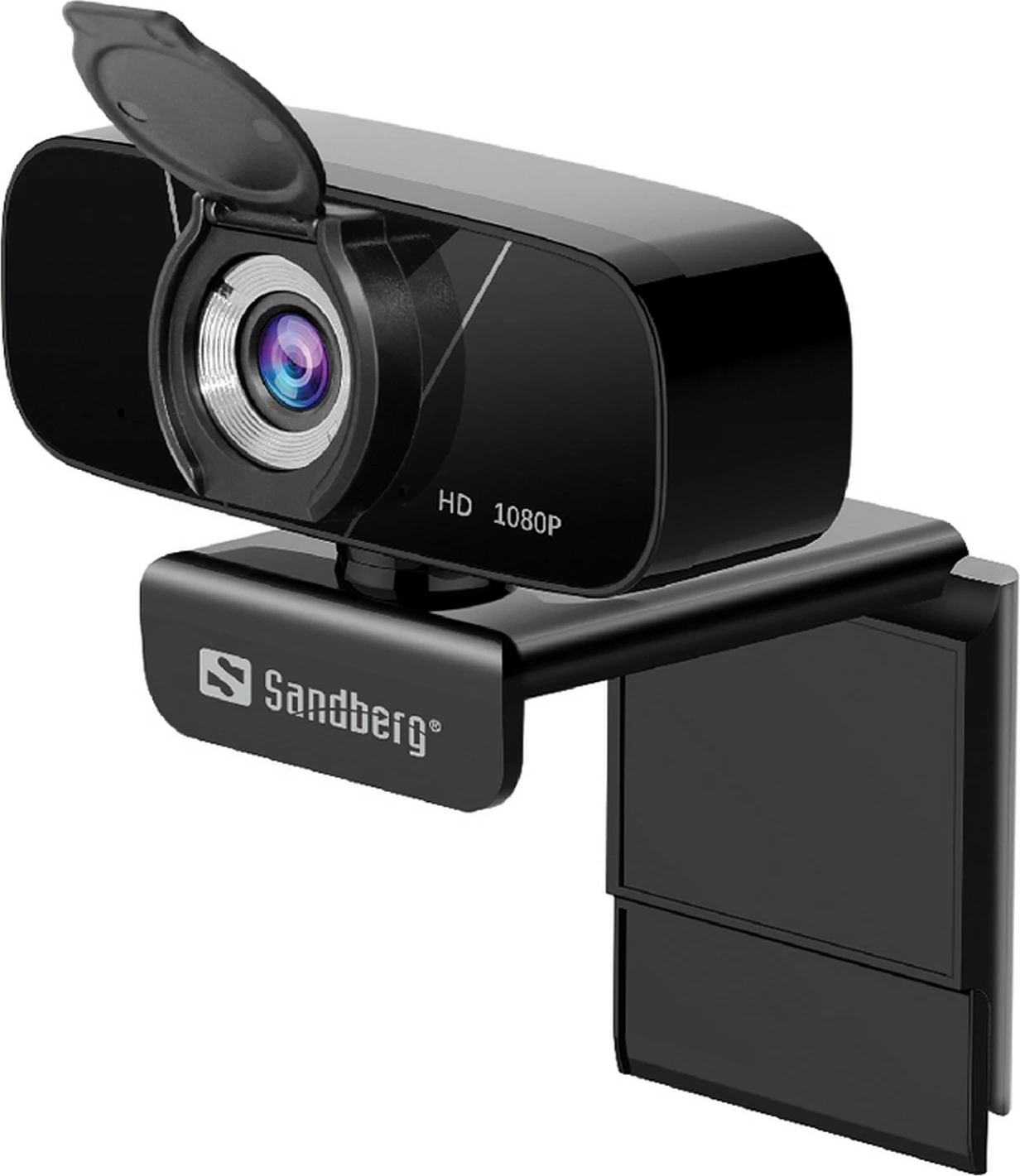 Webkamerë Sandberg USB Chat, Full HD 1080p, mikrofon i integrum, shutter privatësie, e zezë