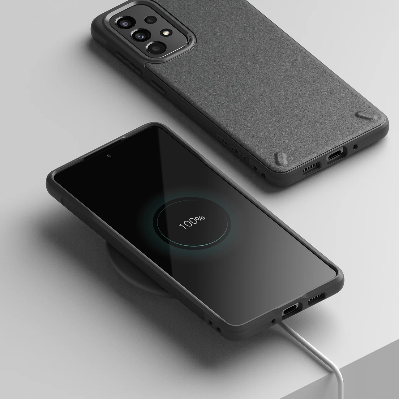 Mbështjellës Ringke Onyx për Samsung Galaxy A73, TPU, Gri