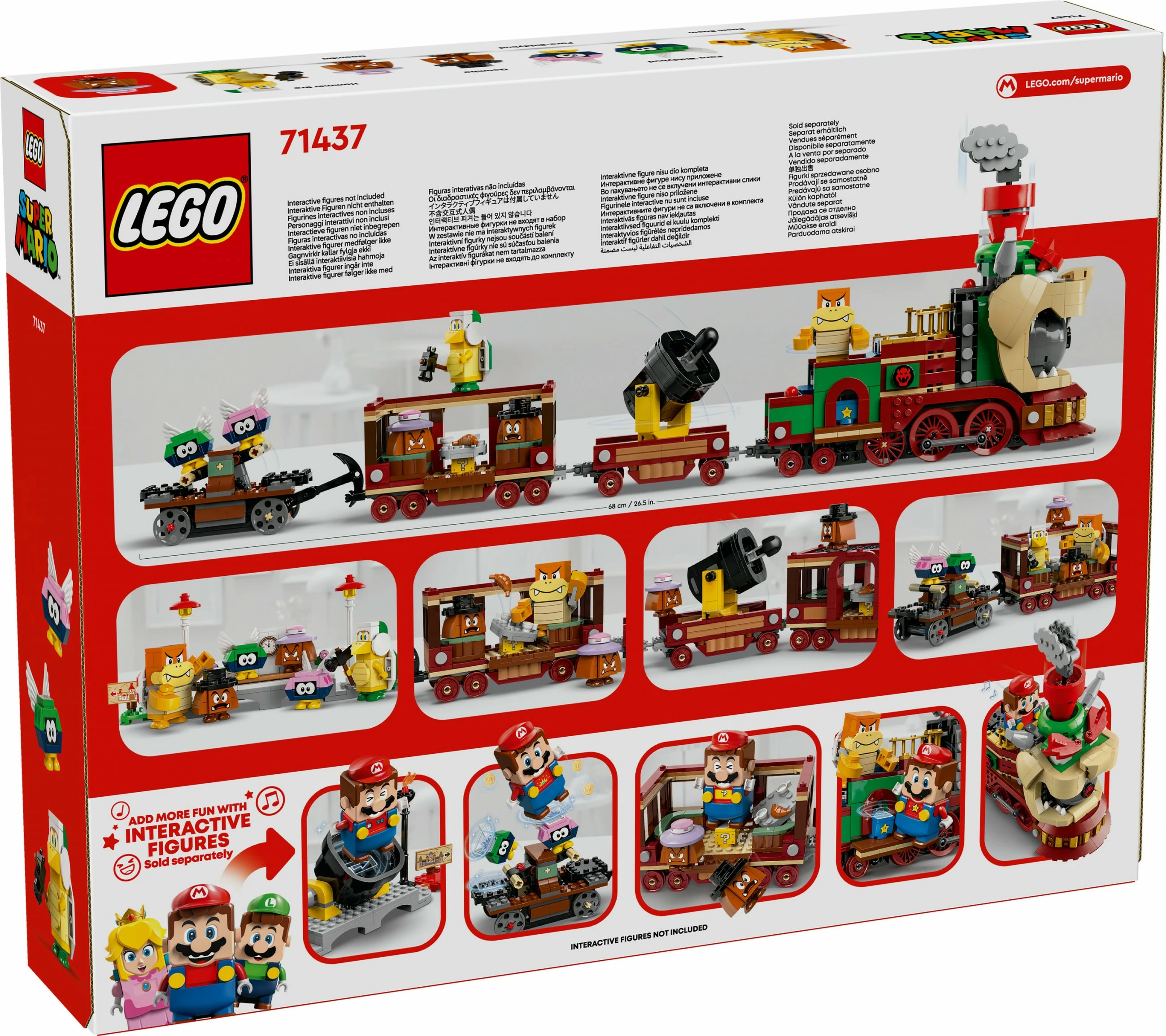 Set ndërtimi LEGO Super Mario 71437 Bowser Express Train, shumëngjyrësh