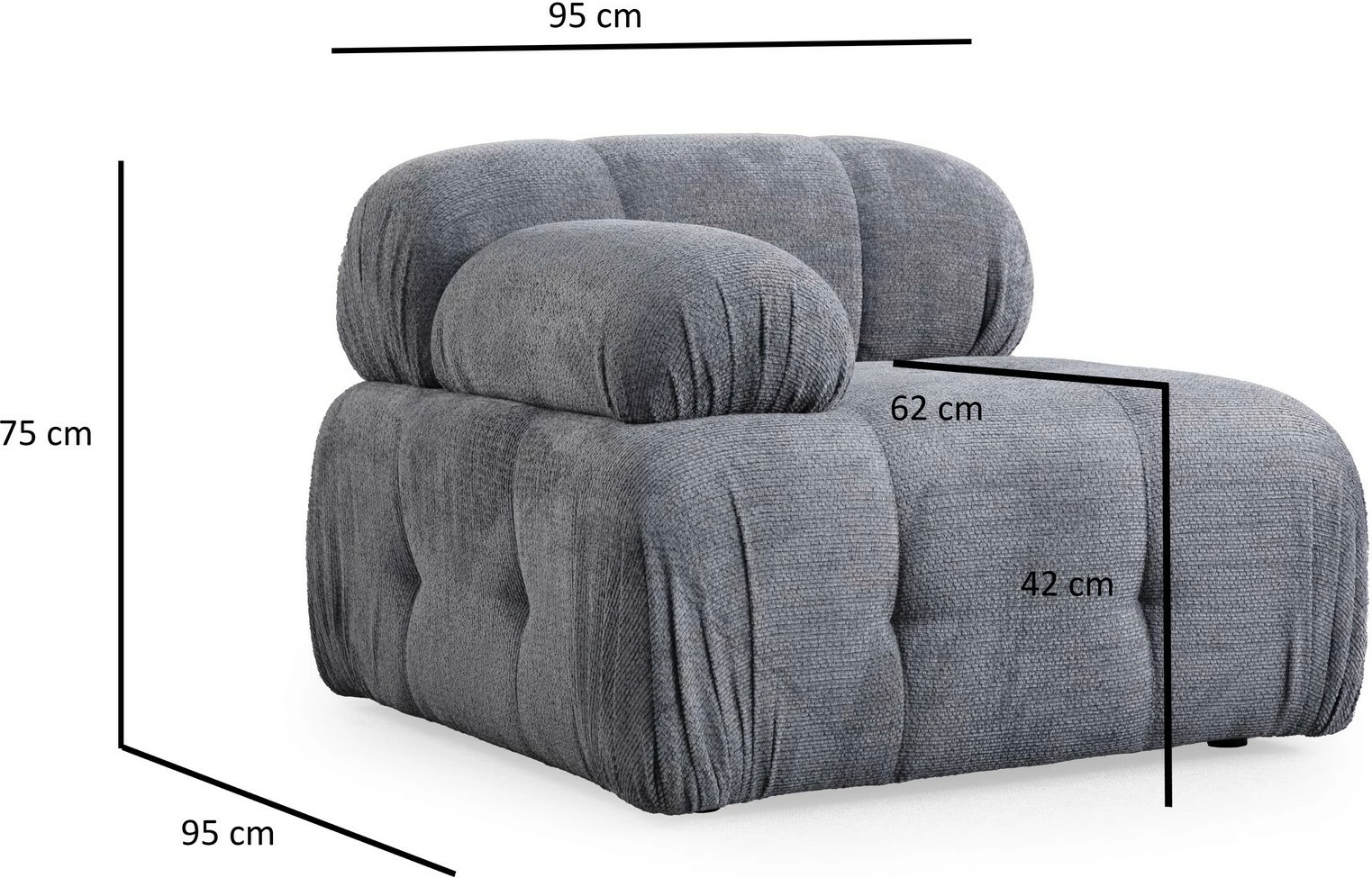 Këndare Atelier del Sofa, Petite 3, gri