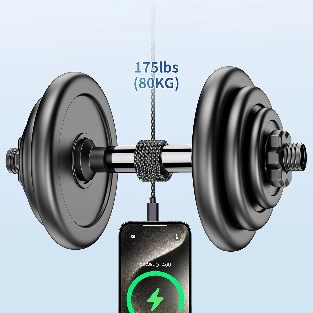 Kabllo magnetike USB-C Choetech XCC-1052, 1.2m, 100W, e zezë
