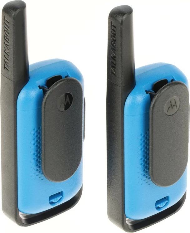 Walkie-talkie Motorola Talkabout T42M, PMR446, 16 kanale, rreze deri 4 km, set 2 copë, blu