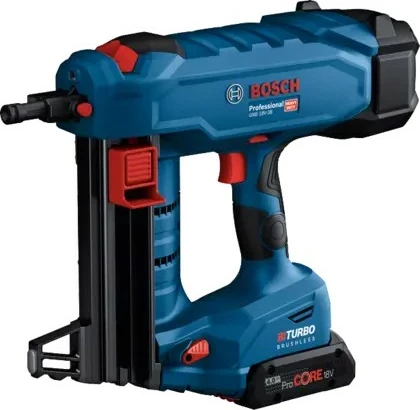Gozhdues Bosch GNB 18V-38 Professional, 18V, magazinë e drejtë, pa gaz, zi/blu