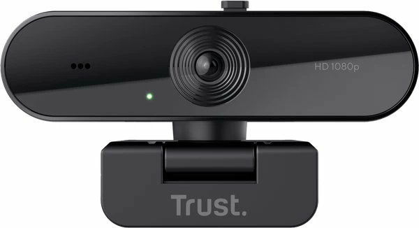 Webkamerë Trust TW-200 (24734) Full HD 1080p 30fps, USB, me mikrofon mono dhe kapak privatësie, e zezë