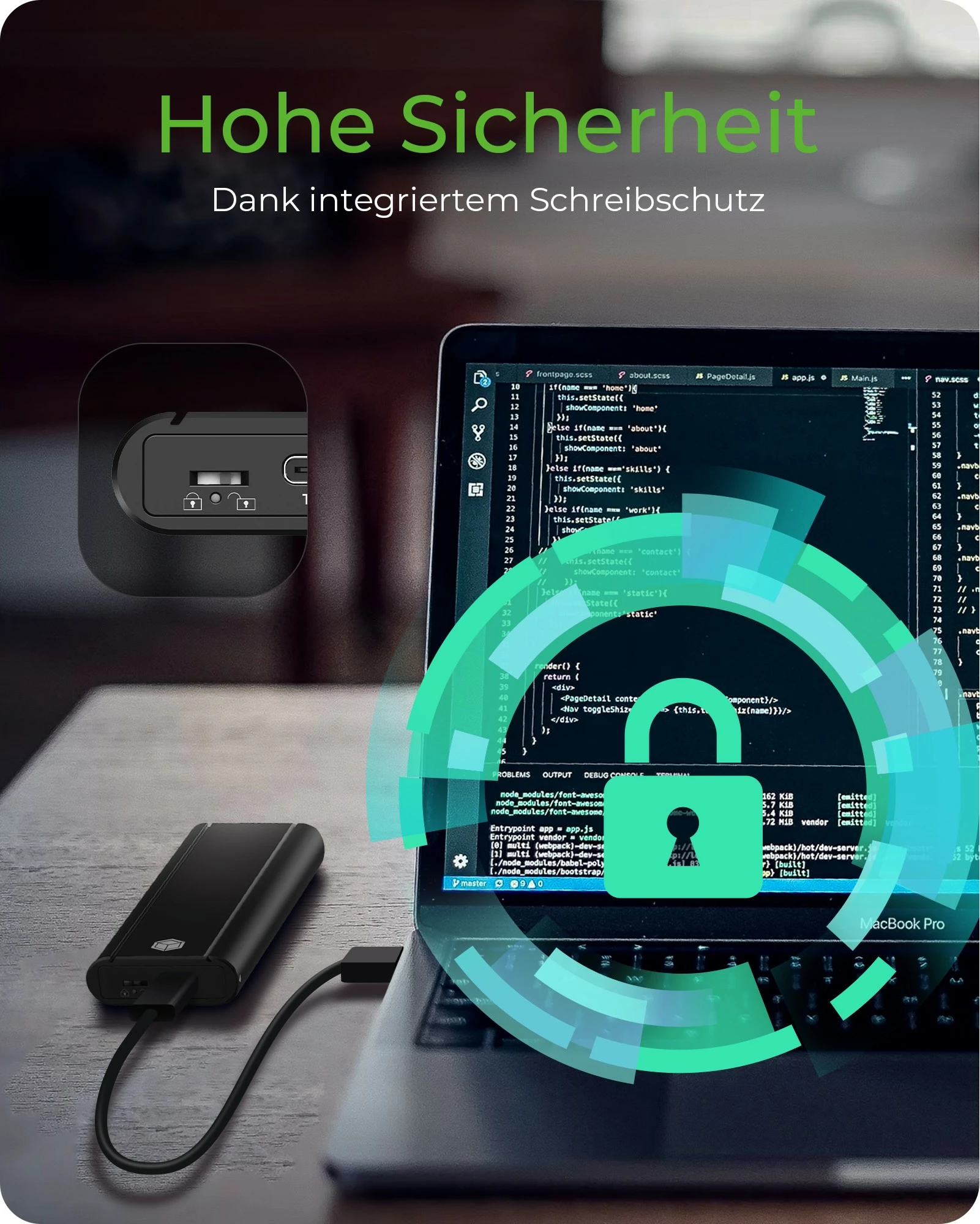 Kasë SSD ICY BOX IB-1807MT-C31, M.2, PCI Express, 10 Gbit/s, USB, e zezë