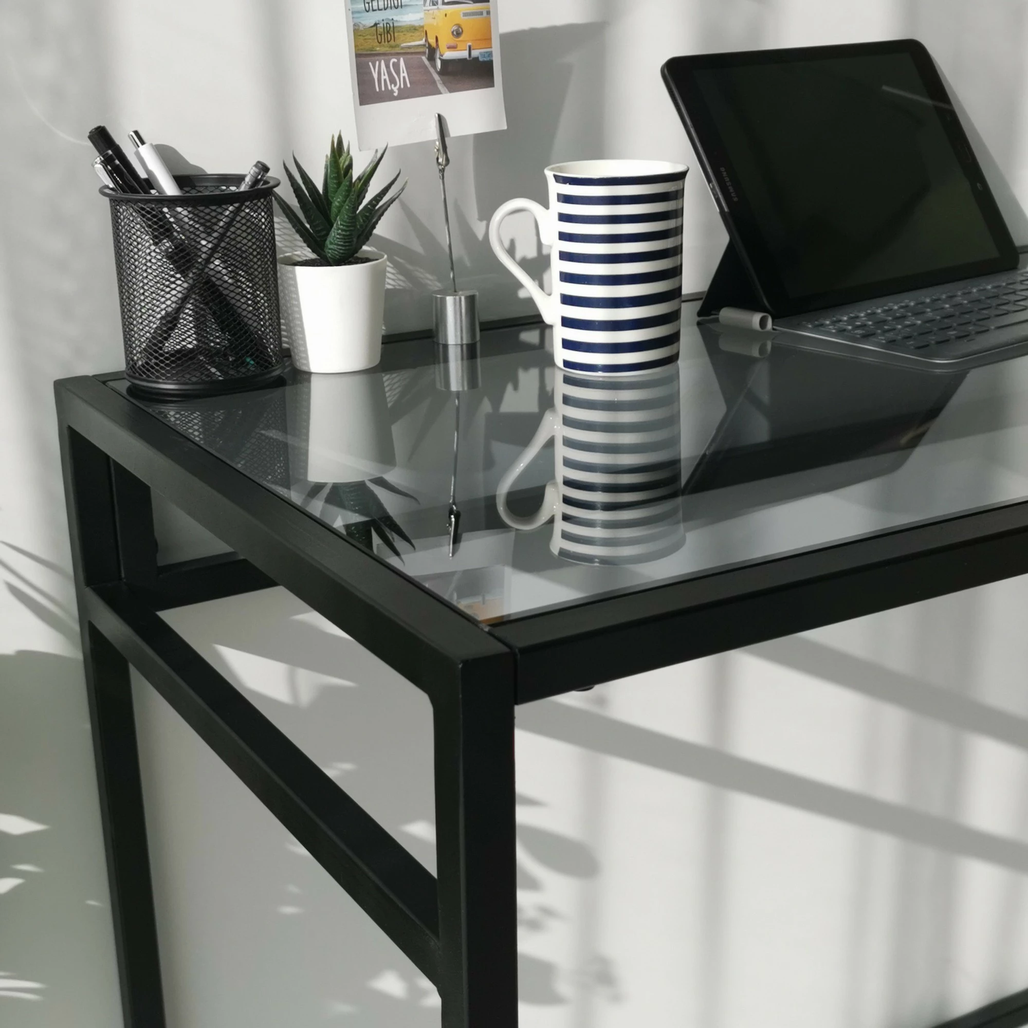 Tavolinë studimi Hanah Home, Network Çalışma Masası, 100x45cm, M100F