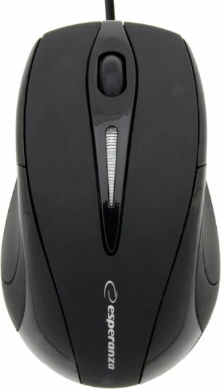 Maus Esperanza Sirius EM102K, me kabllo USB, 1000 DPI, optik, 3 butona, i zi