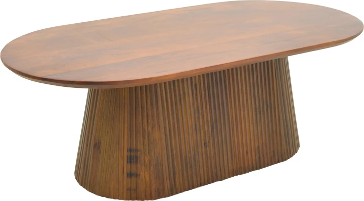 Tavolinë kafeje Aithra, dru mango i fortë, ngjyrë arre, 120x60x42cm