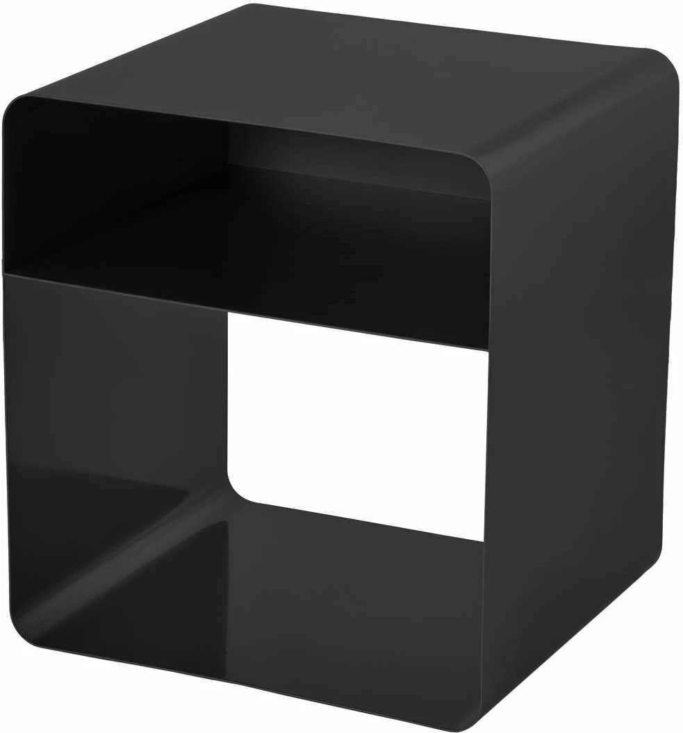 Tavolinë anësore metalike, ngjyrë e zezë, Skye Decor, SHB-012, 45x50x56 cm