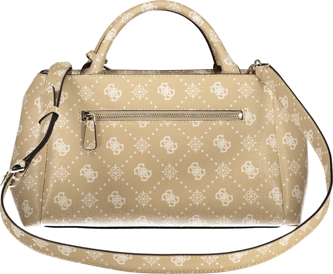 Çantë GUESS JEANS Carrie Logo Bag femra, bezhë