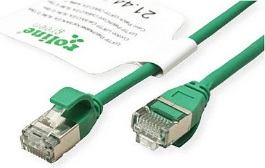 Kabllo rrjeti ROLINE GREEN 21.44.3334, Cat6a, 1.5 m, U/FTP (STP), 10GbE, e gjelbër
