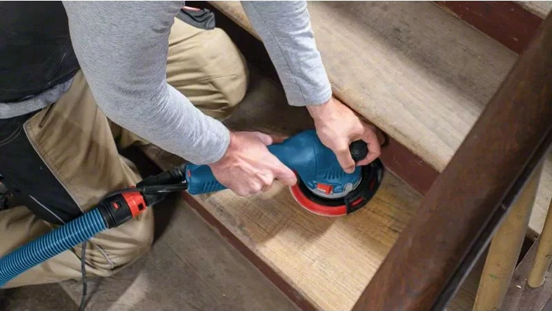 Sander Bosch GET 75-150 Professional, Random orbital, Velcro, 3300-7300 RPM, Zi, Blu