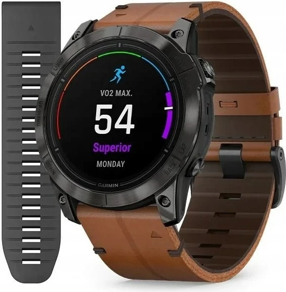 Orë sportive Garmin Epix Pro Gen 2, 51mm, Sapphire, 32GB, gri me veshje karboni