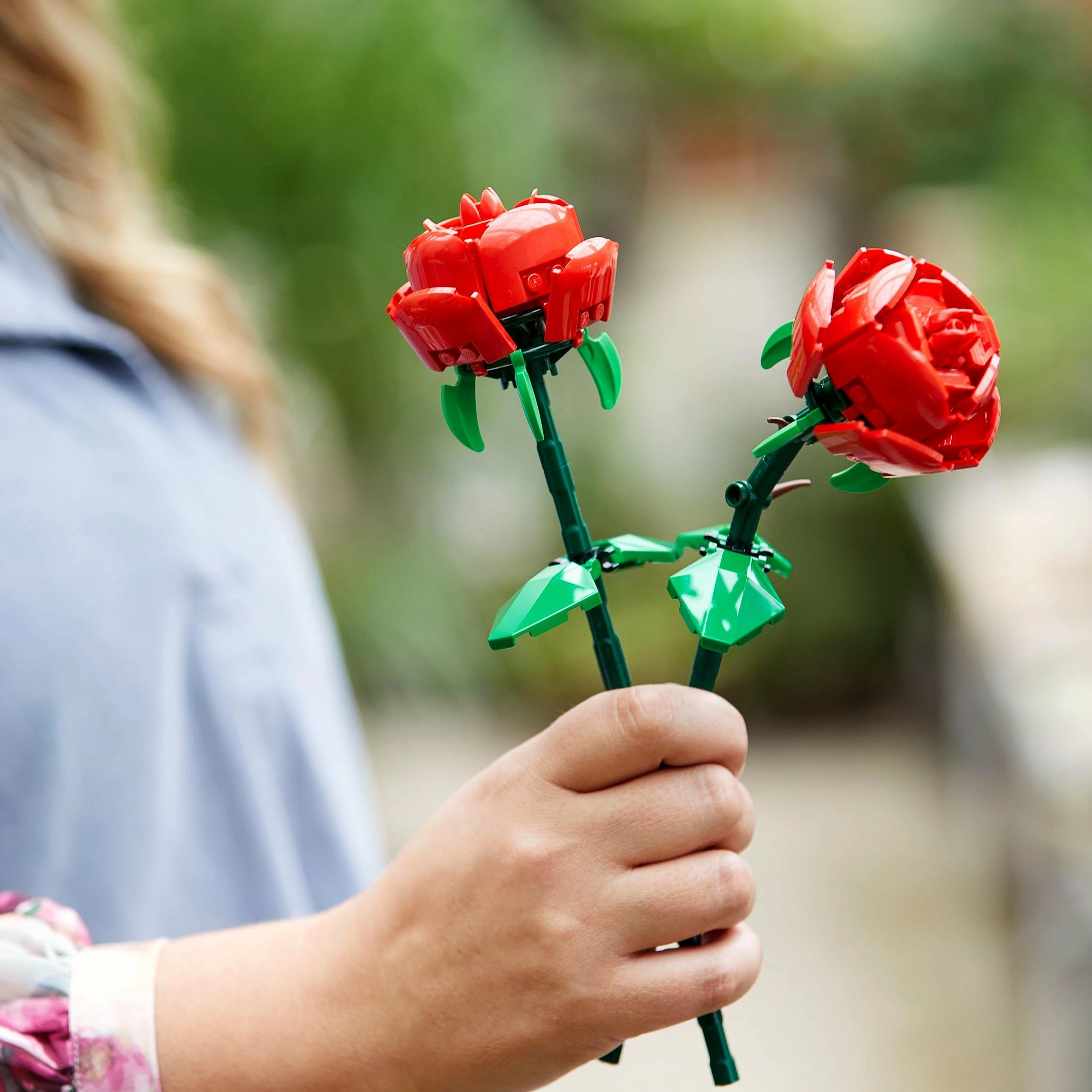 Set ndërtimi LEGO Roses 40460, 120 copë, 8+ vjeç, 2 trëndafila, e kuqe/jeshile