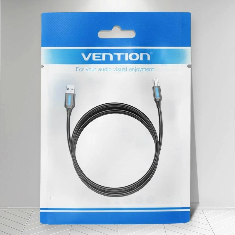 Kabllo USB-A në USB-B Vention, e zezë