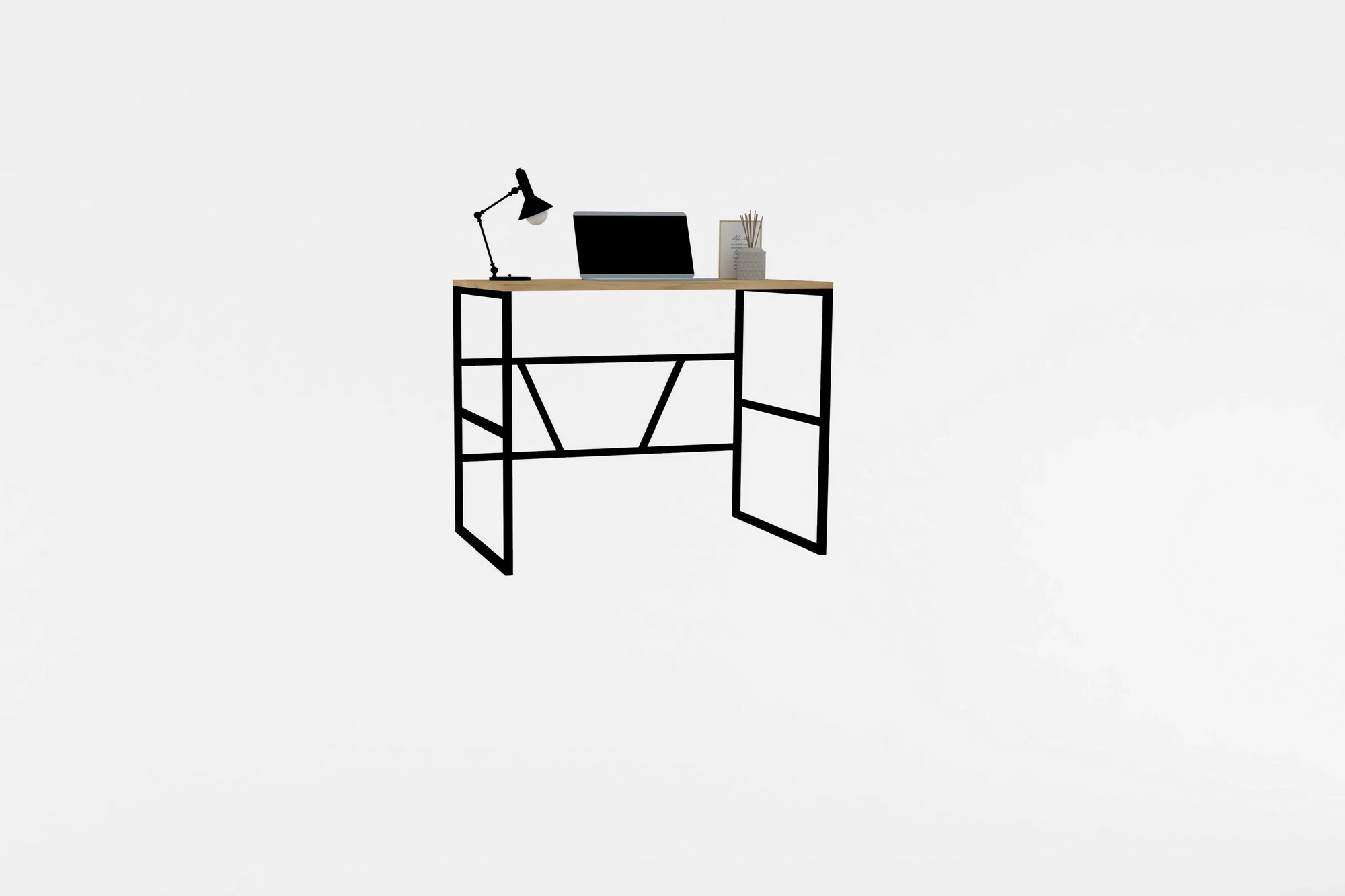 Tavolinë pune për studim, ngjyrë Sapphire Oak, Hanah Home Monea