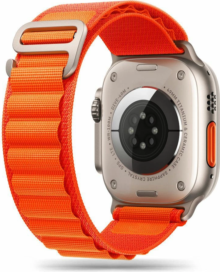 Rrip najloni për Apple Watch Tech-Protect Nylon Pro, 42/44/45/49 mm, Portokalli