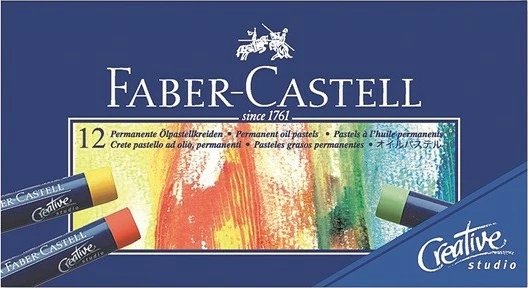 Set pastelë Faber-Castell Creative Studio, 12 copë, multingjyrëshe