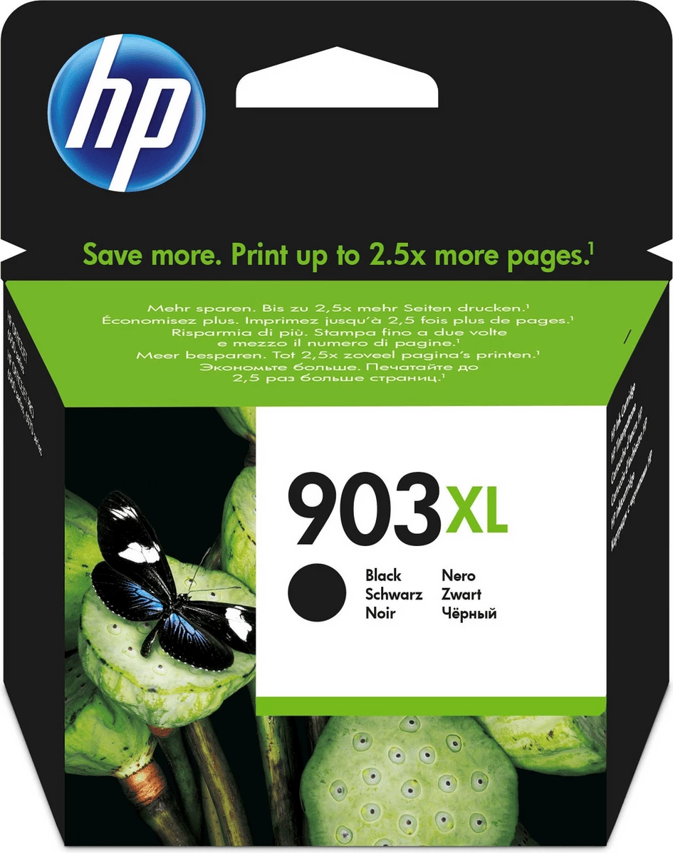 Kartutxh boje, HP, 903XL T6M15AE, 20 ml 750 faqe XL, e zezë