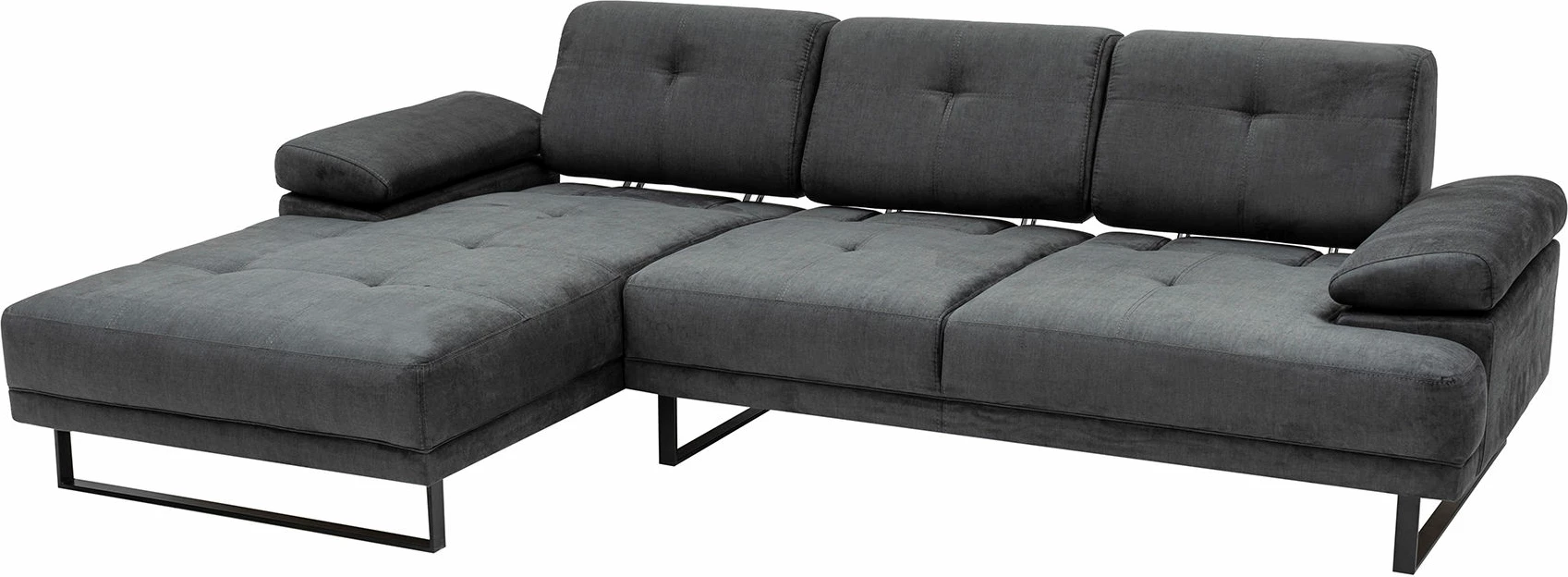 Kënd divan Atelier del Sofa, Mustang Small, kënd i majtë, antracit