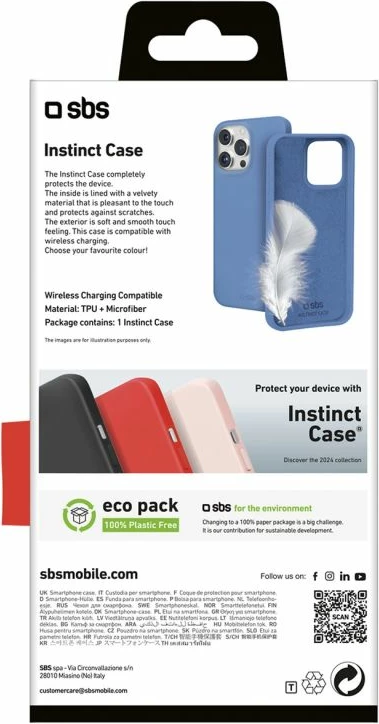 Mbrojtëse telefoni SBS Instinct për iPhone 16 Pro Max, kaltër