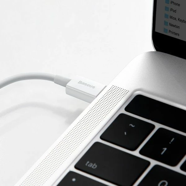 Kabllo USB-C në Lightning Baseus Superior Series 1m, e bardhë