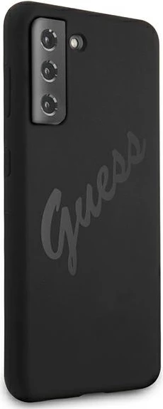 Mbështjellës Guess GUHCS21MLSVSBK për Samsung Galaxy S21+, silikon, i zi