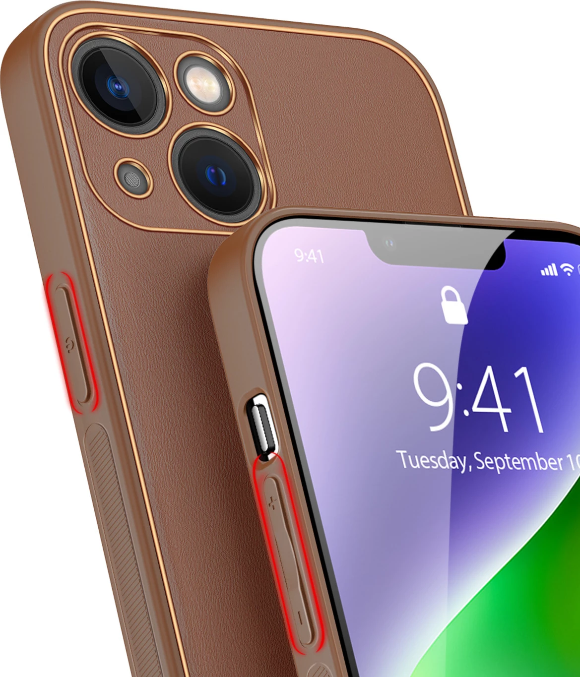 Mbështjellës Dux Ducis Yolo për iPhone 14 Plus, Kafe