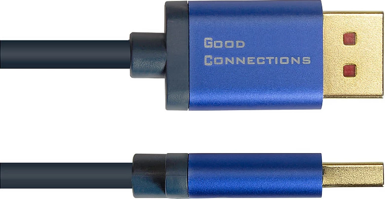 Kabel GoodConnections DisplayPort 1.4 në HDMI 2.0, 2 m, 4K@60Hz, blu/zi