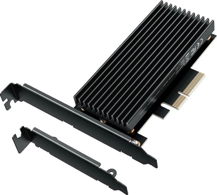 Kartelë PCIe GrauGear për M.2 NVMe SSD, PCIe 4.0, e zezë