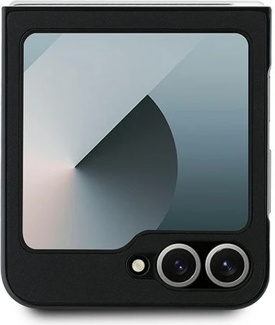 Mbështjellës Mercedes Leather Wood Imitation MagSafe për Samsung Galaxy Z Flip 6, Zi