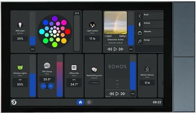 Panel kontrolli Shelly Wall Display XL 10.1 inch, WiFi/BLU, gri