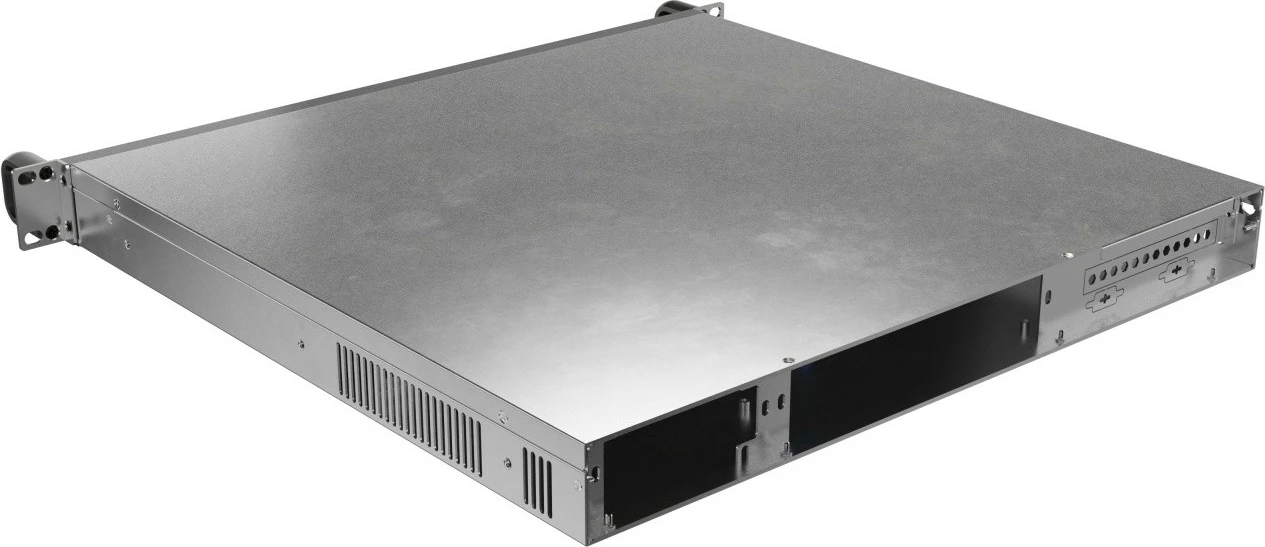 Kasë serveri RACK 19" 1U, Lanberg SC01-4201-10B, ATX/Micro ATX/ITX/SSI-CEB, PSU FLEX, 4x40mm PWM, 2x3.5" ose 2x2.5", 420mm, USB 3.0 x2, e zezë metal