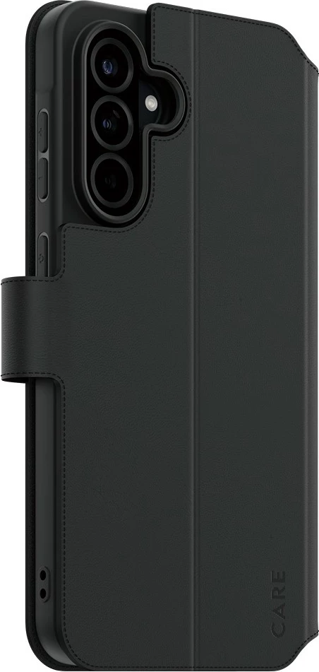 Mbështjellës PanzerGlass CARE Feature Wallet Case për Samsung Galaxy A26 5G, i zi