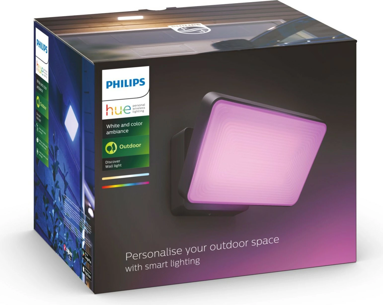 Dritë muri Philips Hue Discover, LED, e zezë