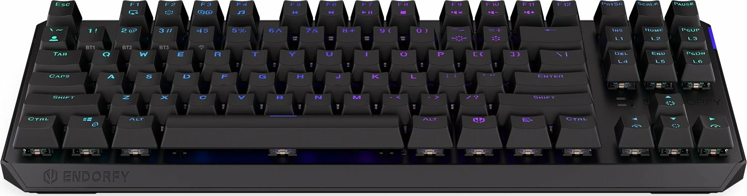 Tastierë mekanike Endorfy Thock TKL Wireless Red (EY5A080), Kailh Box Red, RGB, US layout, e zezë