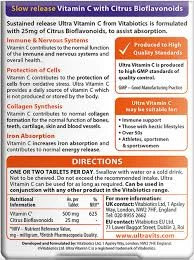 Ultra Vitamin C Sustained Release 500 mg – Suplement për Mbështetje Imunitare dhe Shëndet të Përgjithshëm