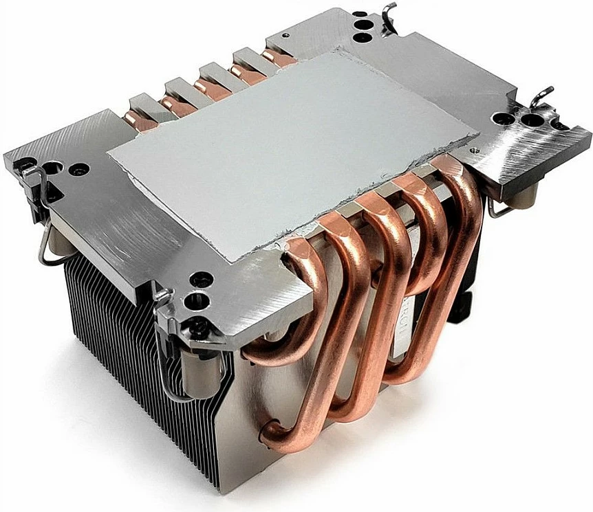 Ftohës ajri për CPU Inter-Tech N-11, heatpipe bakri, ventilator i zi