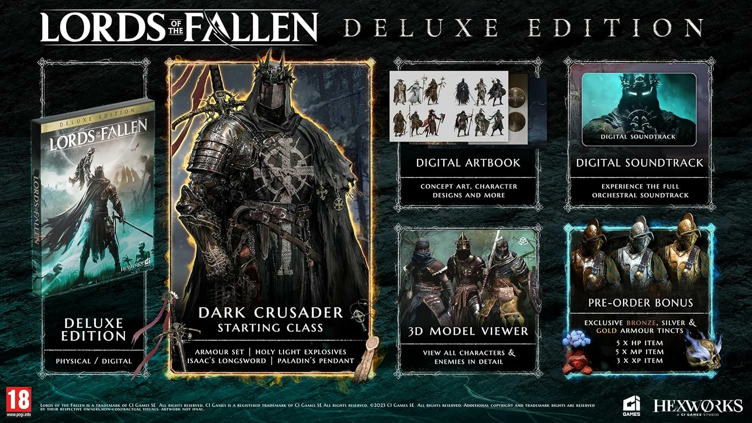 Lojë PS5 CI Games Lords of the Fallen Deluxe Edition, PEGI 18