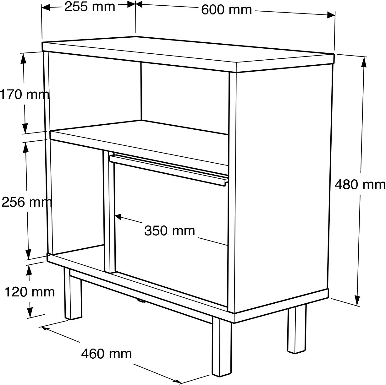 Tavolinë anësore Hanah Home, On6-Su, ngjyrë arr dhe lis