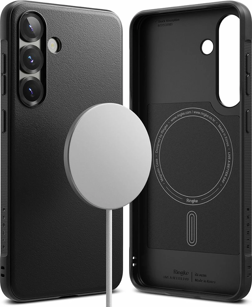 Mbështjellës Ringke Onyx MagSafe për Samsung Galaxy S25+, i zi