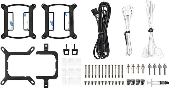 Ftohës me lëng Thermaltake TH360 V2 Ultra ARGB, 3x120mm, Snow Edition, bardhë