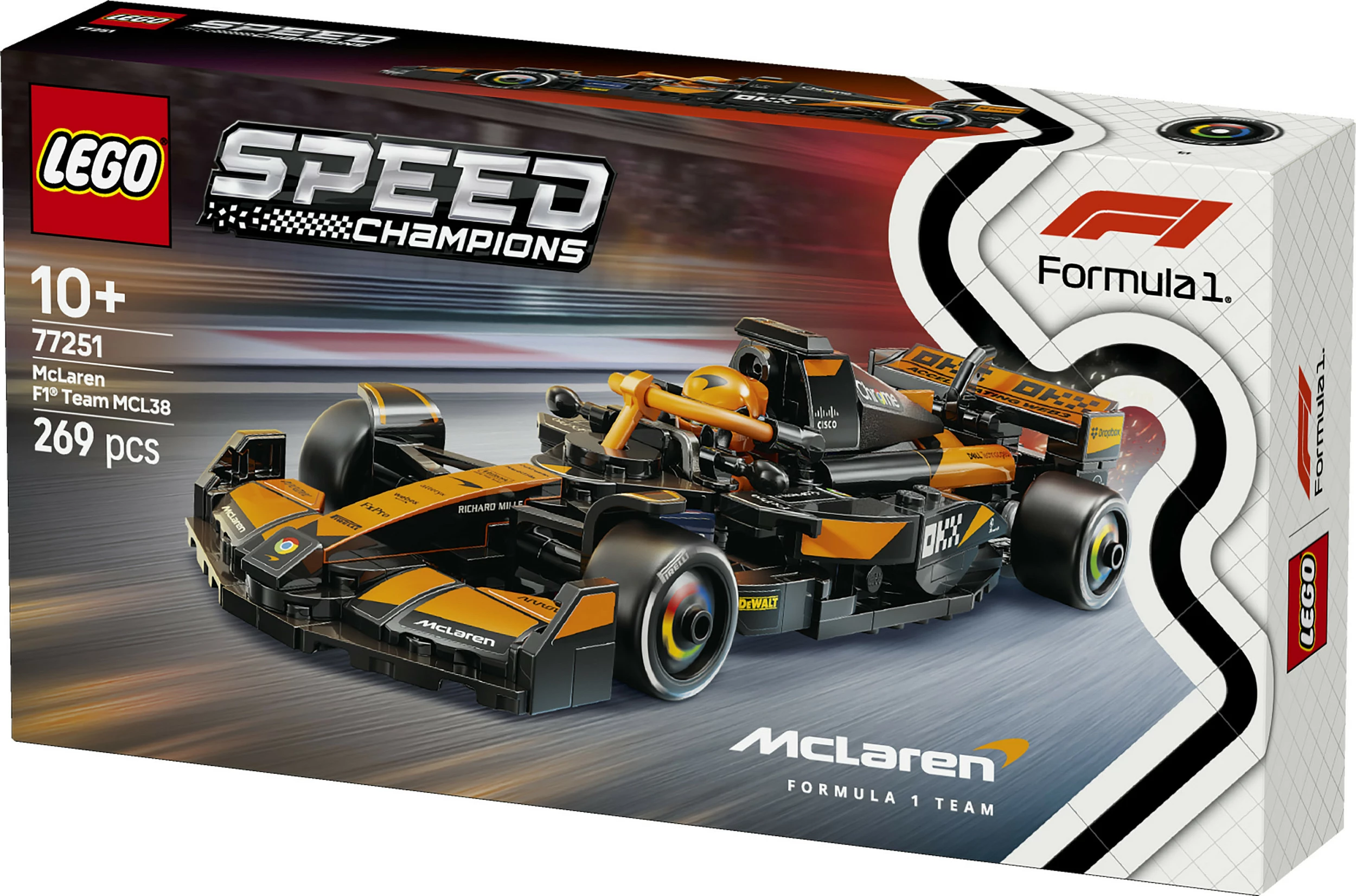 Set ndërtimi LEGO McLaren F1® Team MCL38, 269 pjesë, shumëngjyrësh